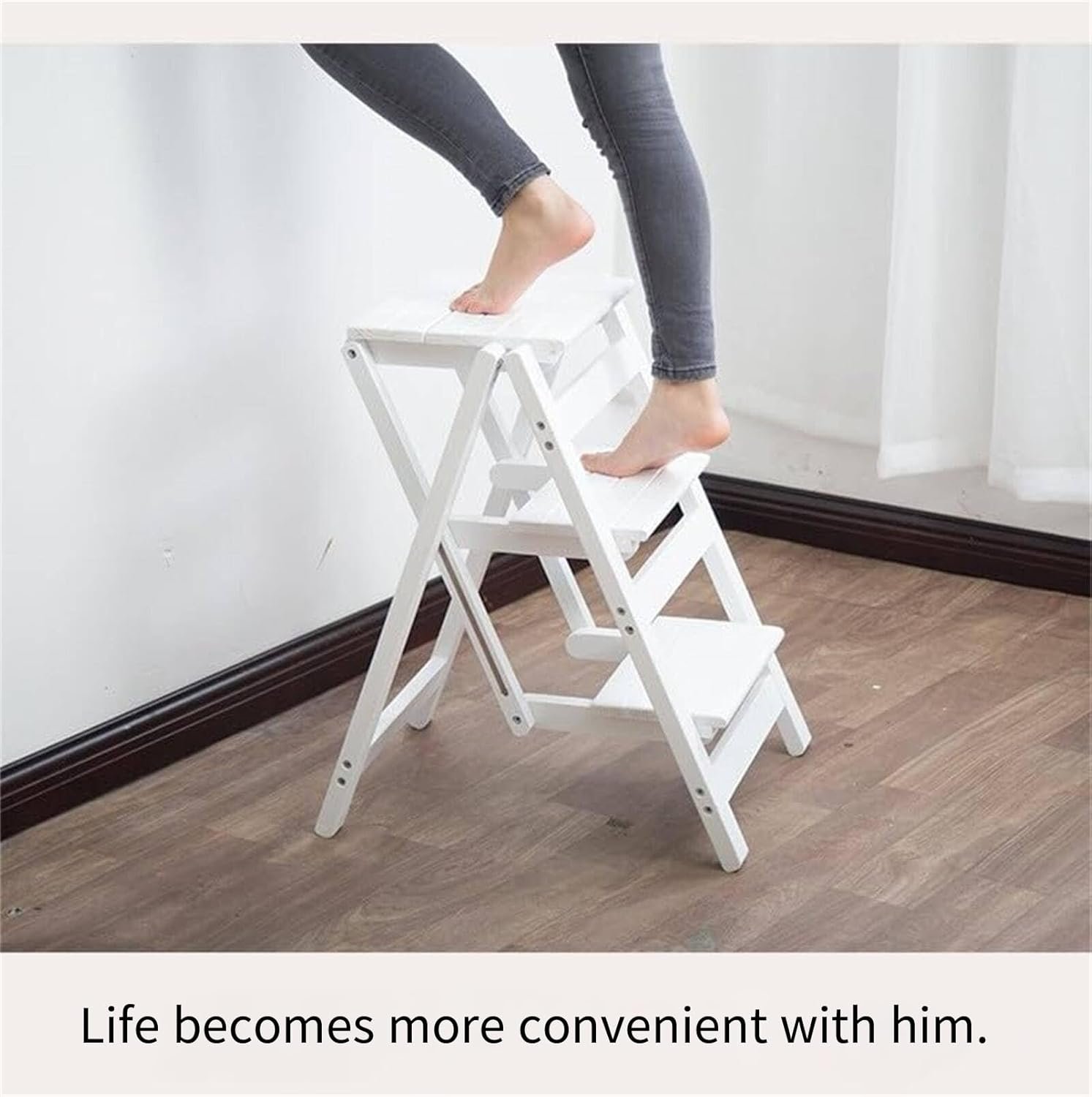 Household Folding Ladder Stool, A-Frame Ladder
